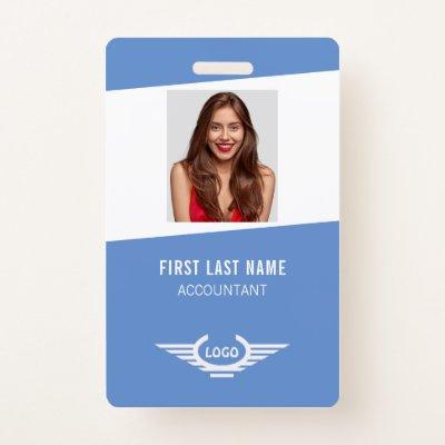 Your Company Logo Photo Name ID Badge