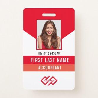 Your Company Logo Photo Name ID Badge