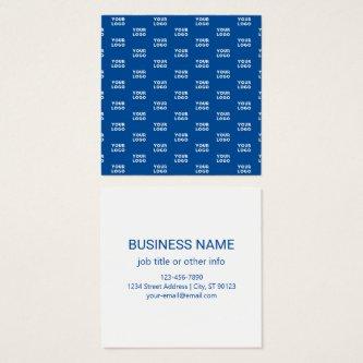 Your Design or Business Logo | Blue Tiled Pattern
