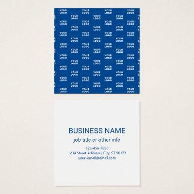Your Design or Business Logo | Blue Tiled Pattern