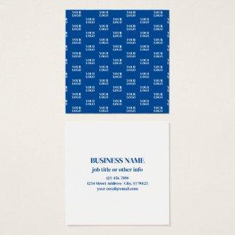 Your Design or Business Logo | Blue Tiled Pattern