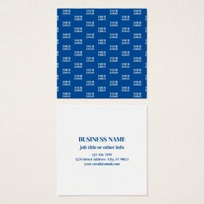 Your Design or Business Logo | Blue Tiled Pattern