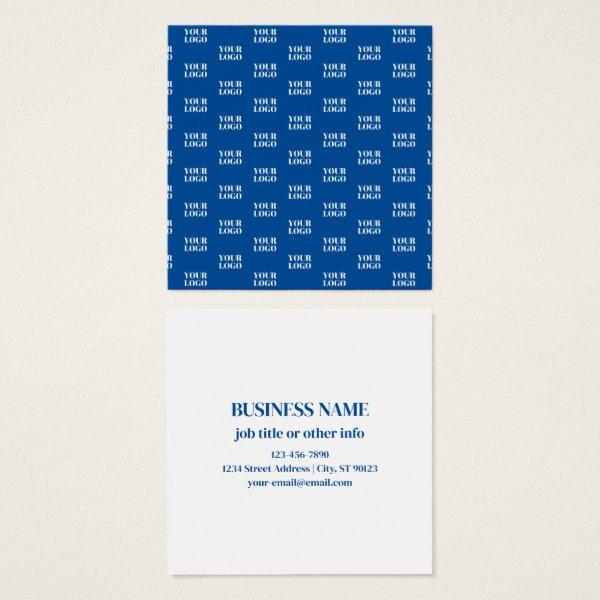 Your Design or Business Logo | Blue Tiled Pattern