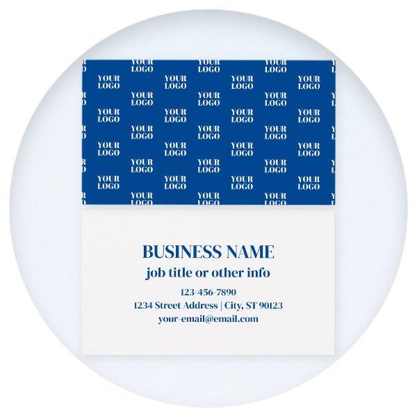 Your Design or Business Logo | Blue Tiled Pattern