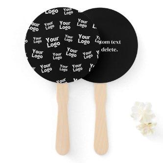 Your Design or Business Logo | Random Placement Hand Fan