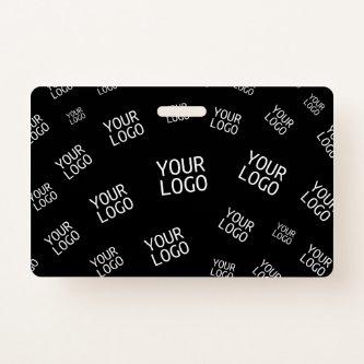 Your Design, Photo or Business Logo Randomly Tiled Badge