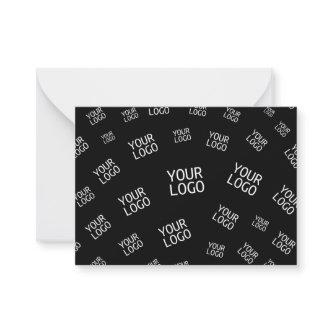 Your Design, Photo or Business Logo Randomly Tiled Note Card