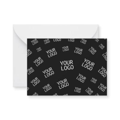 Your Design, Photo or Business Logo Randomly Tiled Note Card