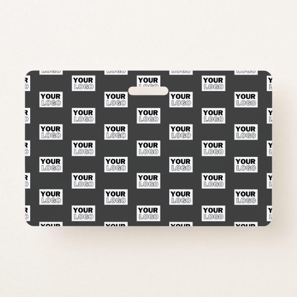 Your Image Design or Business Logo Tiled | Grey Badge