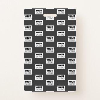 Your Image Design or Business Logo Tiled | Grey Badge