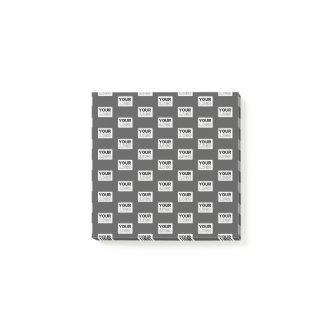 Your Image Design or Business Logo Tiled | Grey Post-it Notes