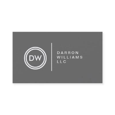 YOUR INITIALS LOGO on GRAY No. 2