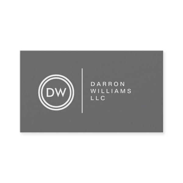 YOUR INITIALS LOGO on GRAY No. 2