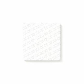Your Logo Automatically Lightened & Repeating Post-it Notes
