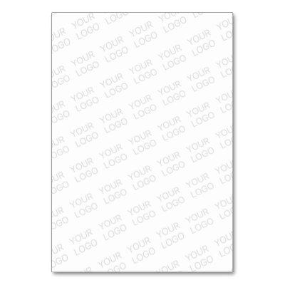 Your Logo Automatically Lightened & Repeating Table Number