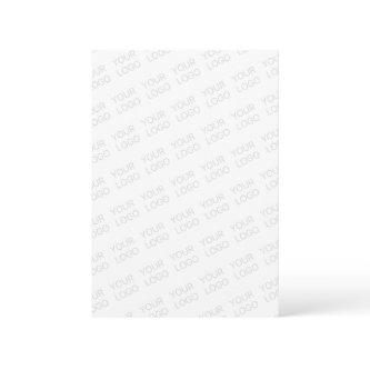 Your Logo Automatically Lightened & Repeating Thank You Card