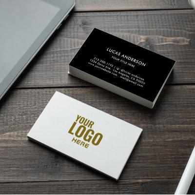 Your Logo Black&white Foil Modern Corporate