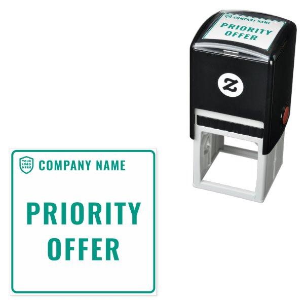 Your Logo Business | Multipurpose Two Line Self-inking Stamp