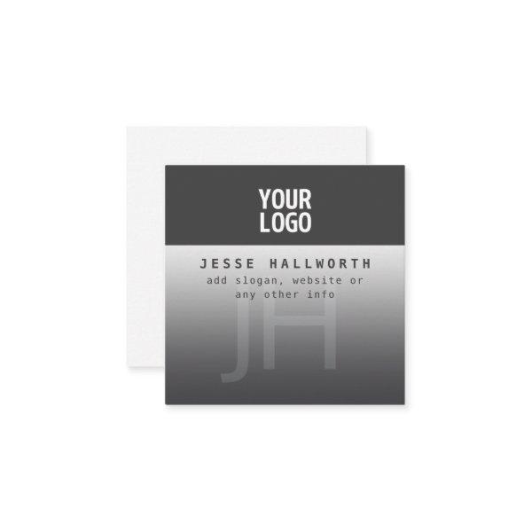 Your Logo, Business Name & Monogram  Enclosure Card