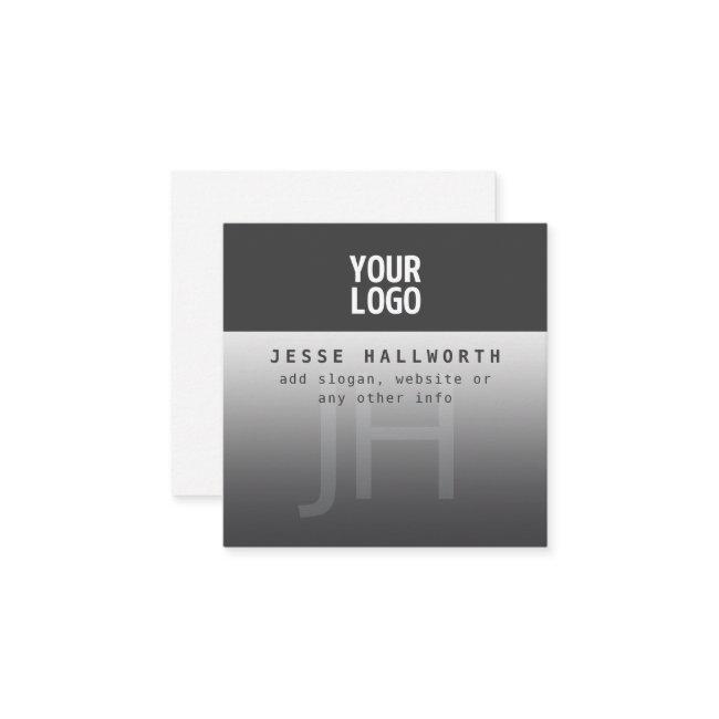 Your Logo, Business Name & Monogram Enclosure Card