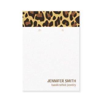 Your Logo Classic Leopard Print Earrings Holder