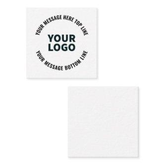Your Logo Design or Image | Bold Editable Text Note Card