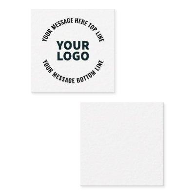 Your Logo Design or Image | Bold Editable Text Note Card