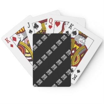 Your Logo, Design or Photo Tiled Diagonally  Poker Cards