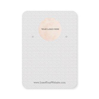 Your Logo Earring Display Card Large Vertical