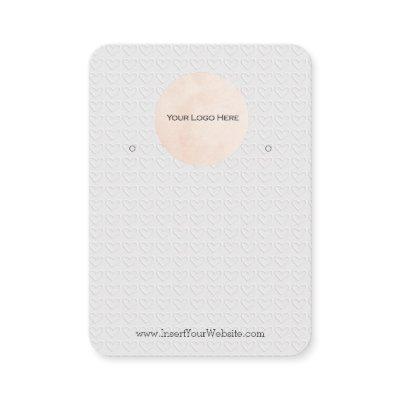 Your Logo Earring Display Card Large Vertical
