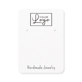 Your Logo Earring Display Large with Social Media