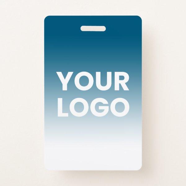 Your Logo & Editable Background Color Gradient  Badge
