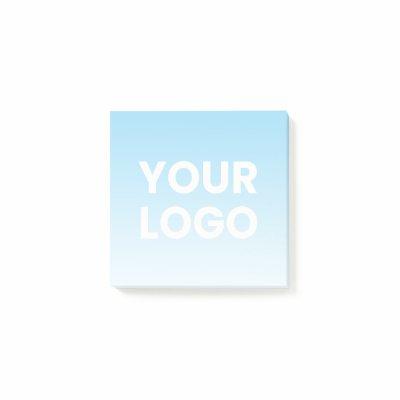 Your Logo & Editable Background Color Gradient  Post-it Notes