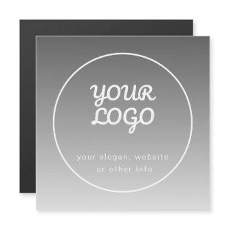 Your Logo & Editable Text | Dark Grey Ombre