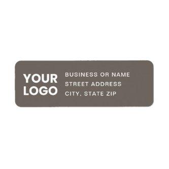 Your Logo & Editable Text Return Address Label