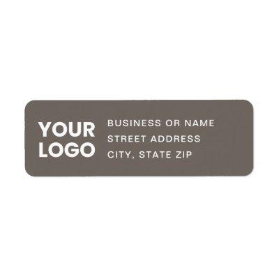 Your Logo & Editable Text Return Address Label
