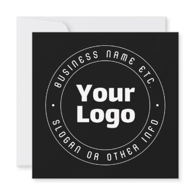 Your Logo & Editable Text Template | Black & White