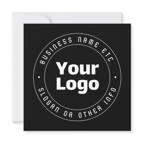 Your Logo & Editable Text Template | Black & White
