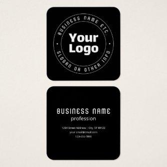 Your Logo & Editable Text Template | Black & White