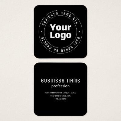 Your Logo & Editable Text Template | Black & White