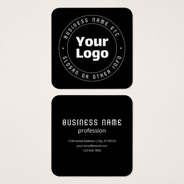 Your Logo & Editable Text Template | Black & White