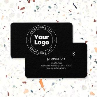 Your Logo & Editable Text Template | Black & White