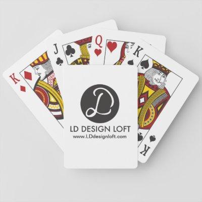 Your Logo Here, Simple, Customizable Playing Cards