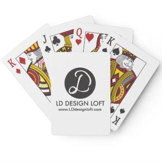 Your Logo Here, Simple, Customizable Poker Cards