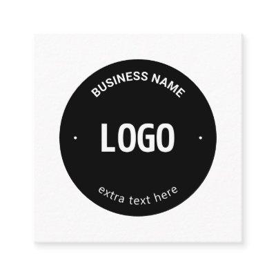 Your Logo, Image or Design & Editable Text Square
