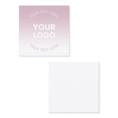 Your Logo | Modern Dusty Pink & White Ombre Calling Card