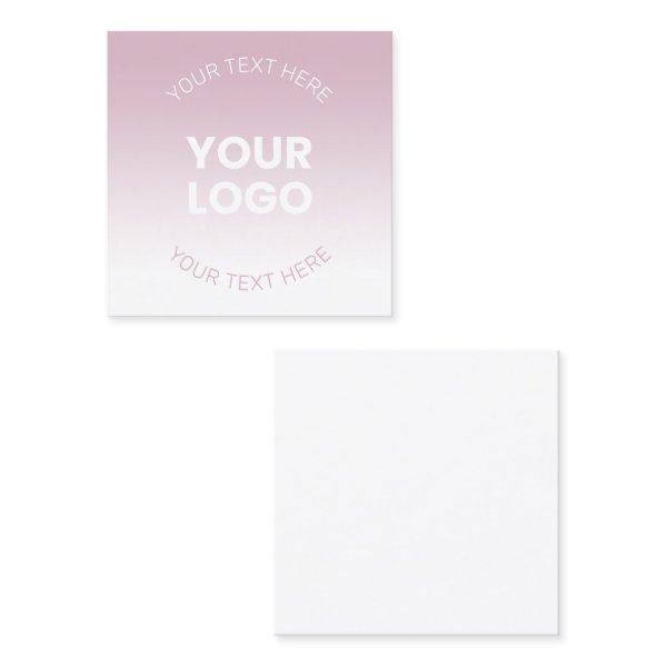 Your Logo | Modern Dusty Pink & White Ombre Calling Card