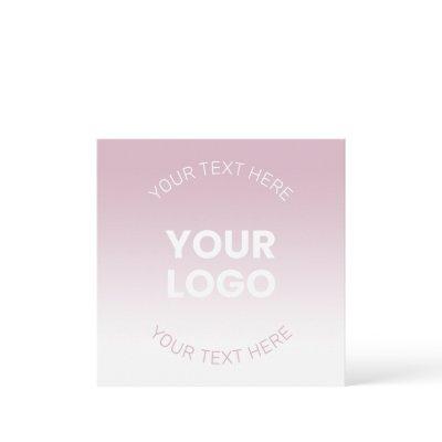 Your Logo | Modern Dusty Pink & White Ombre Invitation
