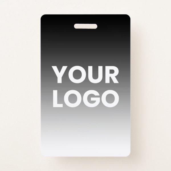 Your Logo & Modern Editable Color Gradient Badge