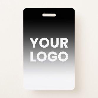 Your Logo & Modern Editable Color Gradient Badge